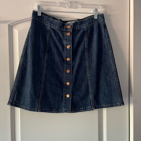 J Crew A-Line Denim Mini Skirt - Picture 5 of 6